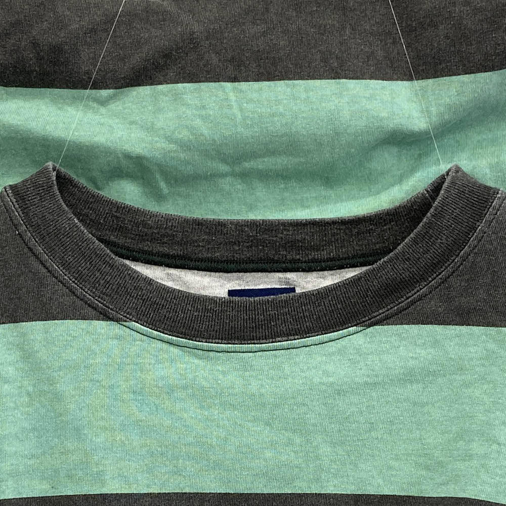 STANDARD CALIFORNIA スタンダードカリフォルニア SD Print Border Long Sleeve T ボーダー ロングスリーブ Tシャツ グリーン グレー系 グリーン系 L【中古】