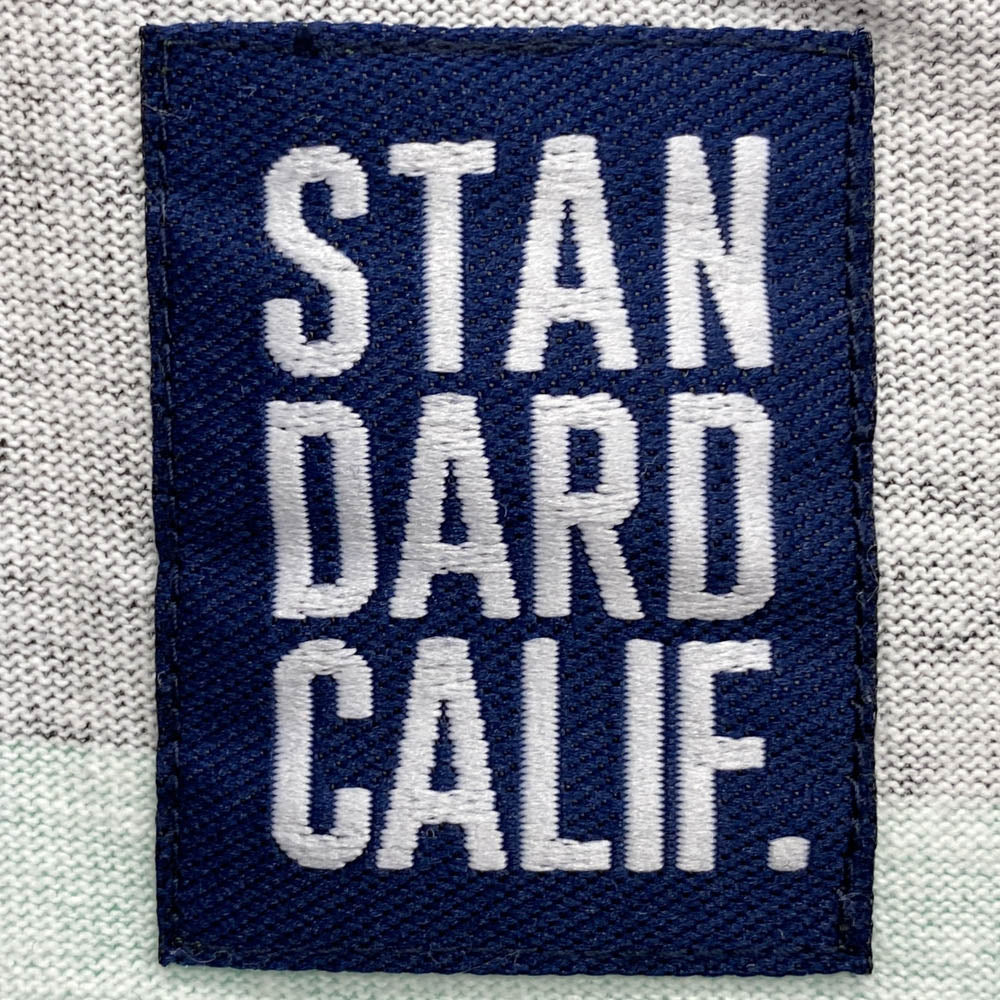 STANDARD CALIFORNIA スタンダードカリフォルニア SD Print Border Long Sleeve T ボーダー ロングスリーブ Tシャツ グリーン グレー系 グリーン系 L【中古】