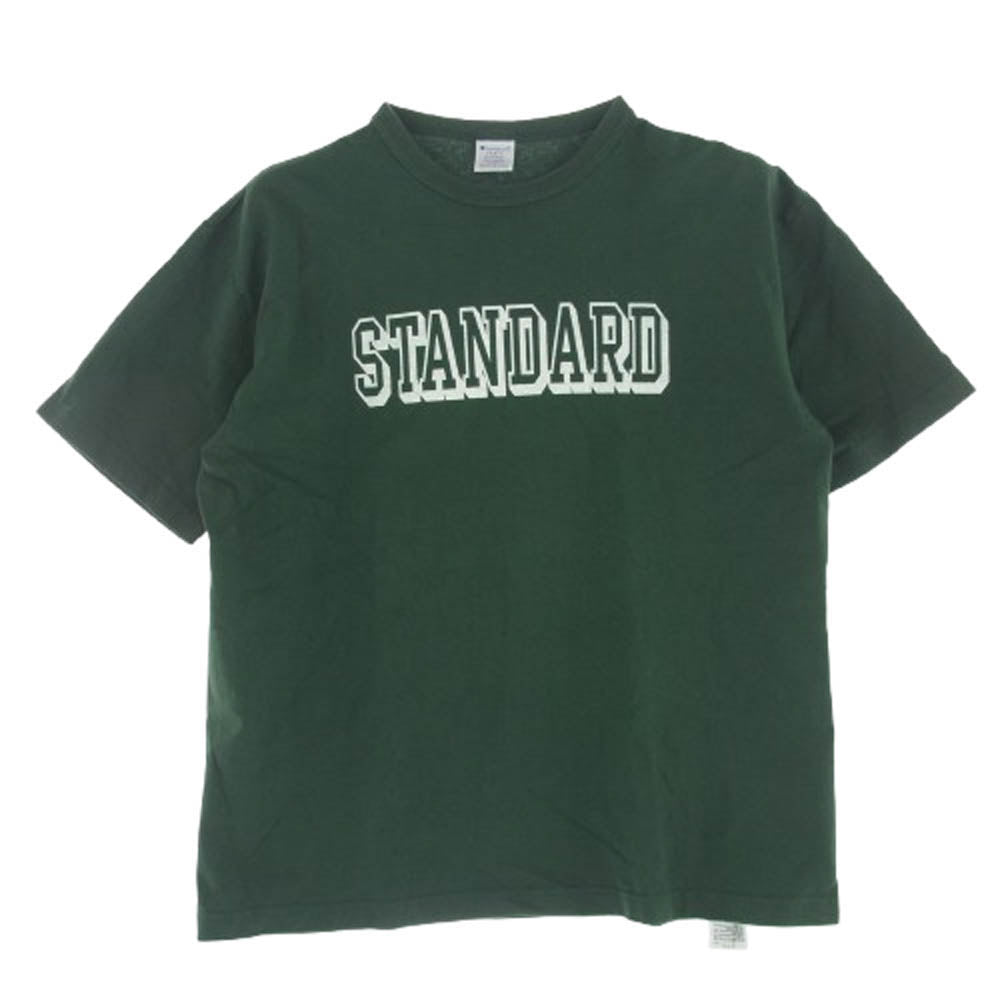 STANDARD CALIFORNIA スタンダードカリフォルニア × Champion チャンピオン ロゴ 半袖 Tシャツ グリーン グリーン系 XL【中古】