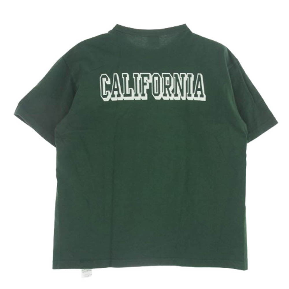 STANDARD CALIFORNIA スタンダードカリフォルニア × Champion チャンピオン ロゴ 半袖 Tシャツ グリーン グリーン系 XL【中古】