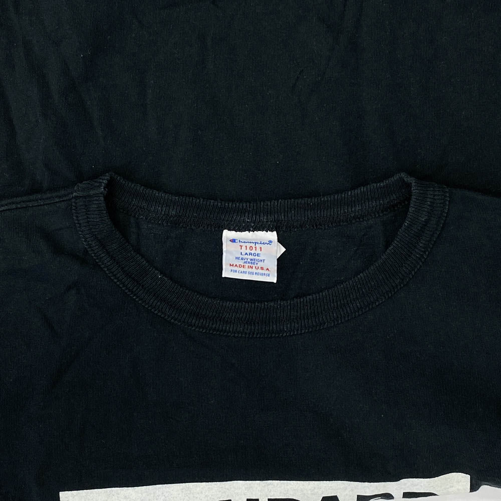 STANDARD CALIFORNIA スタンダードカリフォルニア × Champion チャンピオン ボックス ロゴ 半袖 Ｔシャツ ブラック系 L【中古】