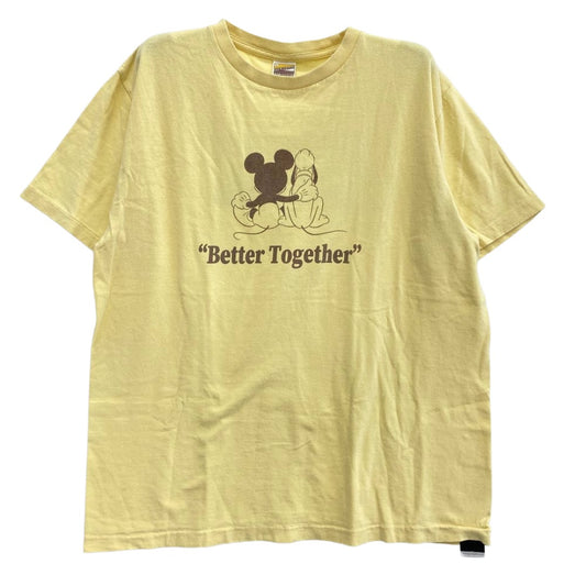 STANDARD CALIFORNIA スタンダードカリフォルニア TSOSH083 Disney Better Together T ディズニー SD ベター トゥゲザーティー プリント Tシャツ イエロー系 L【中古】