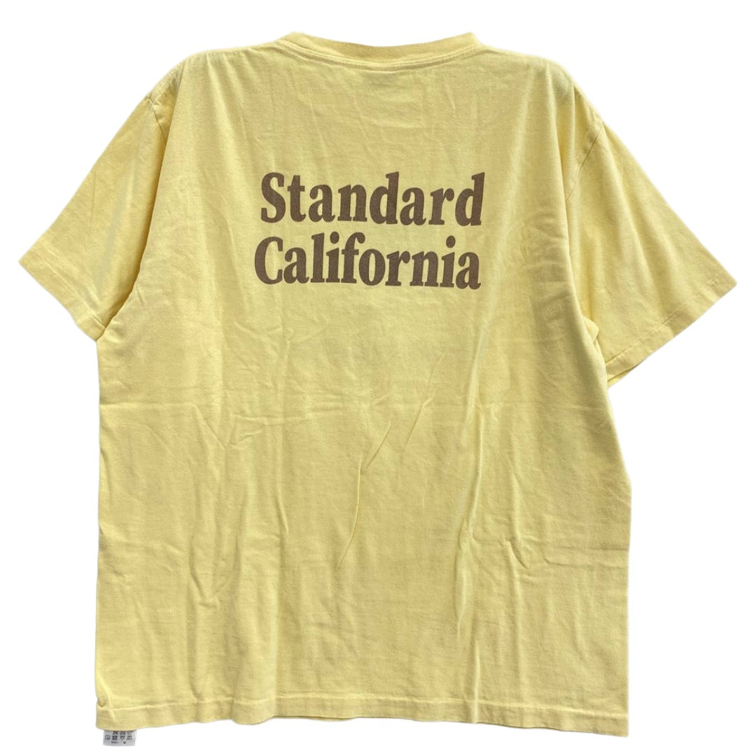 STANDARD CALIFORNIA スタンダードカリフォルニア TSOSH083 Disney Better Together T ディズニー SD ベター トゥゲザーティー プリント Tシャツ イエロー系 L【中古】