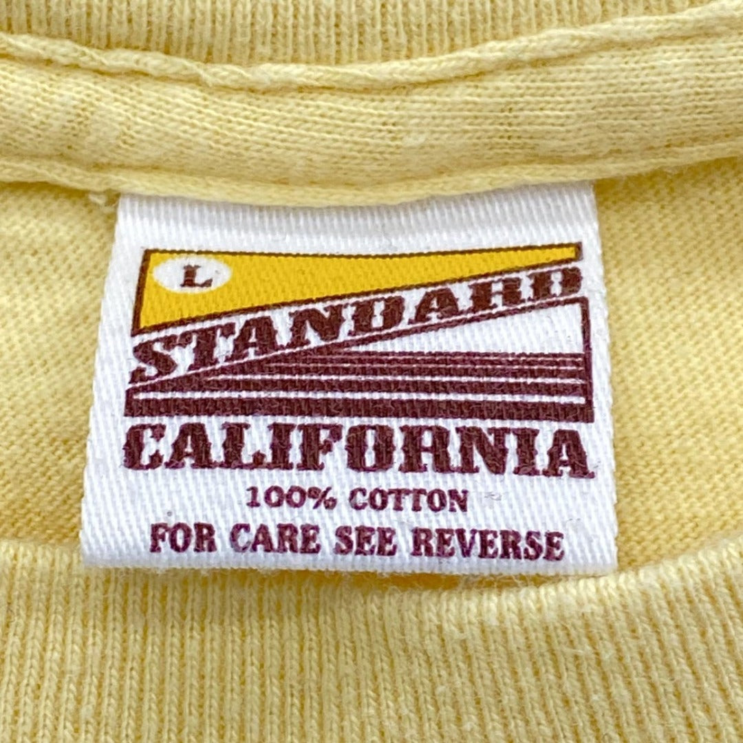 STANDARD CALIFORNIA スタンダードカリフォルニア TSOSH083 Disney Better Together T ディズニー SD ベター トゥゲザーティー プリント Tシャツ イエロー系 L【中古】