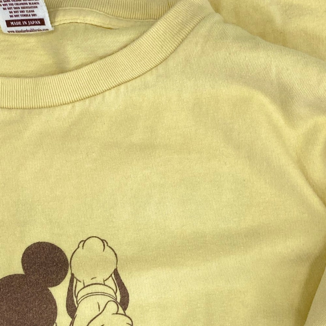 STANDARD CALIFORNIA スタンダードカリフォルニア TSOSH083 Disney Better Together T ディズニー SD ベター トゥゲザーティー プリント Tシャツ イエロー系 L【中古】