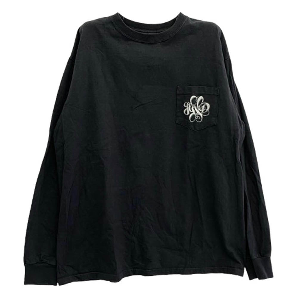STANDARD CALIFORNIA スタンダードカリフォルニア Hava Nice Day Heavyweight Stadium Logo Long Sleeve T Shirt ブラック系 XL【中古】