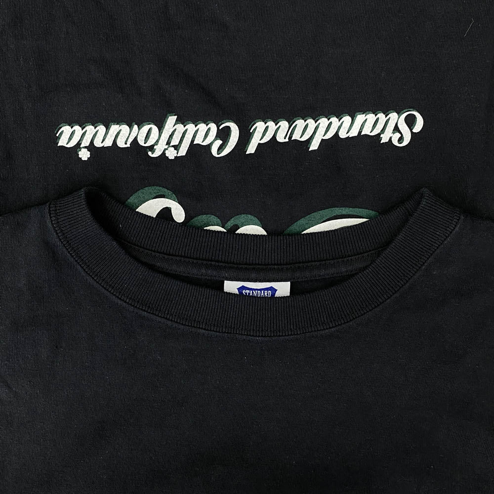 STANDARD CALIFORNIA スタンダードカリフォルニア Hava Nice Day Heavyweight Stadium Logo Long Sleeve T Shirt ブラック系 XL【中古】