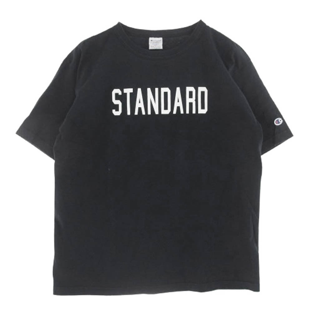 STANDARD CALIFORNIA スタンダードカリフォルニア × Champion チャンピオン ロゴ 半袖 Tシャツ ブラック系 L【中古】
