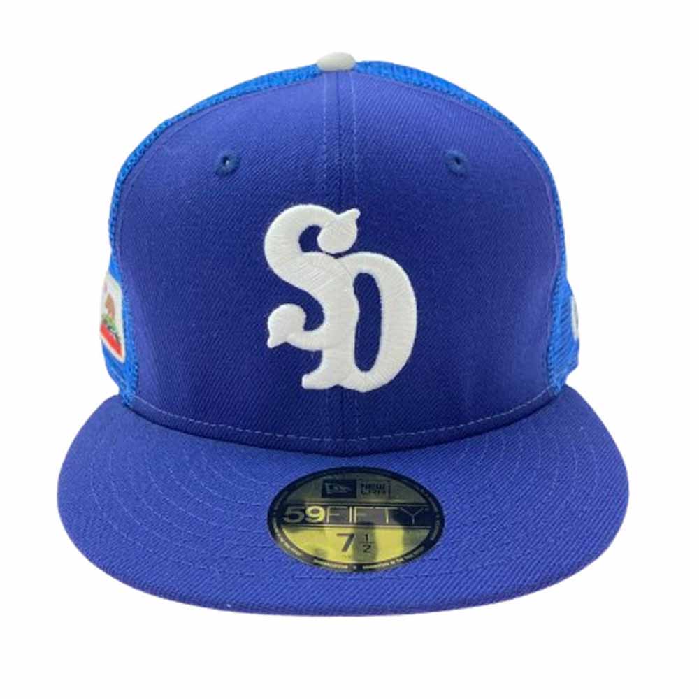 STANDARD CALIFORNIA スタンダードカリフォルニア × NEW ERA ニューエラ SD 59FIFTY Logo Mesh Cap ブルー系 59.6cm【中古】