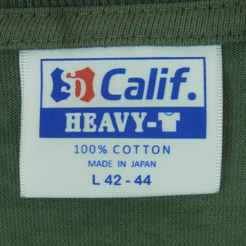 STANDARD CALIFORNIA スタンダードカリフォルニア SD HEAVYWEIGHT LS-T W/LOGO ヘビーウェイト ロゴ 長袖 Tシャツ グリーン系 L 42 - 44【中古】