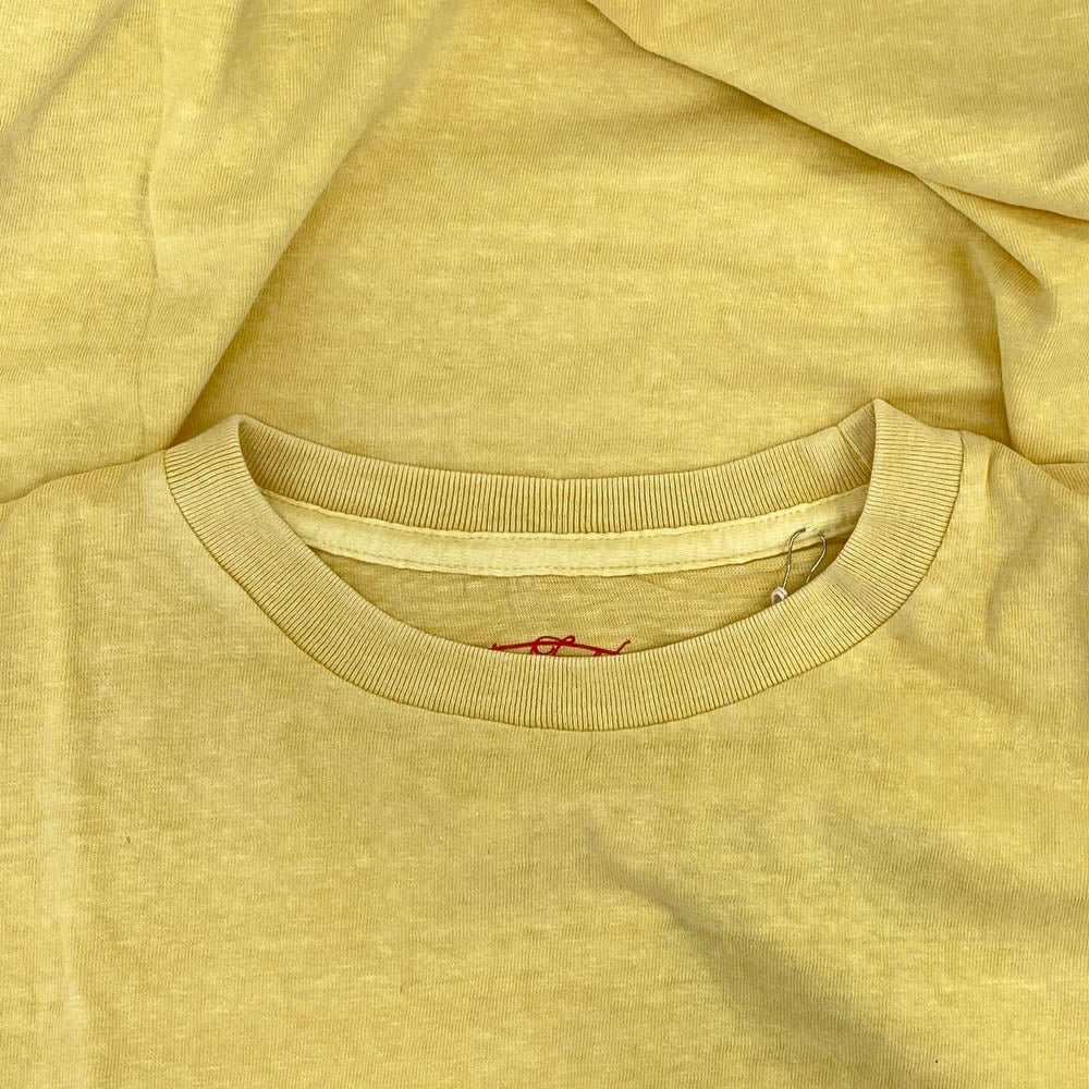 STANDARD CALIFORNIA スタンダードカリフォルニア SD SUNSET SHIELD LOGO T サンセット シールド ロゴ 半袖 Tシャツ イエロー系 L【新古品】【未使用】【中古】