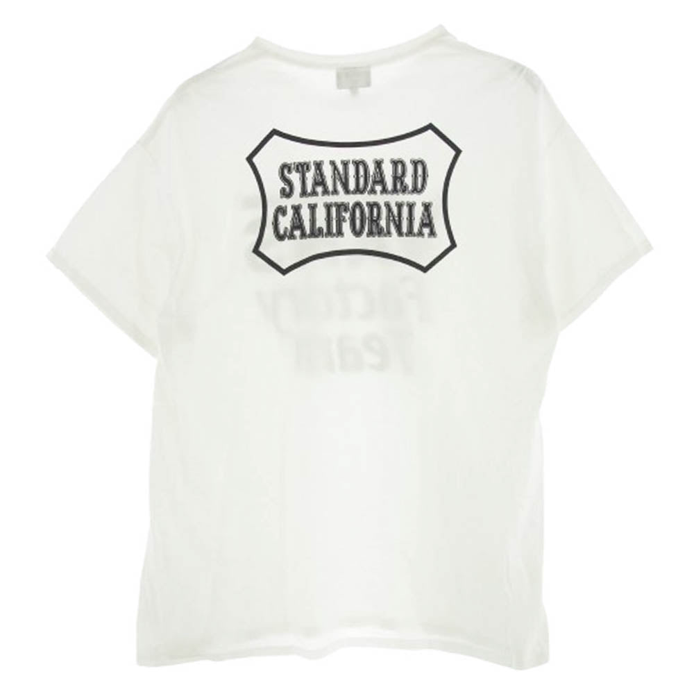 STANDARD CALIFORNIA スタンダードカリフォルニア × VANS バンズ Logo T ロゴ 半袖 Tシャツ ホワイト ホワイト系 XL【中古】