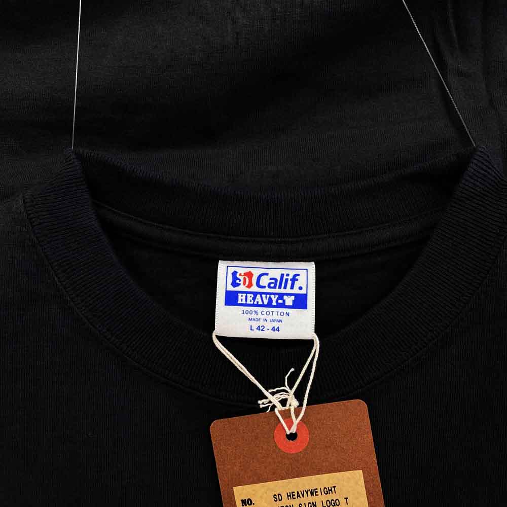 STANDARD CALIFORNIA スタンダードカリフォルニア SD Heavyweight Neon Sign Logo T ヘビーウェイト ネオン サイン ロゴ Ｔシャツ ブラック系 L【新古品】【未使用】【中古】