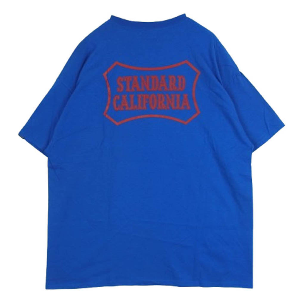 STANDARD CALIFORNIA スタンダードカリフォルニア VANS バンズ SD Logo T ロゴ 半袖 Tシャツ ブルー系 XL【美品】【中古】