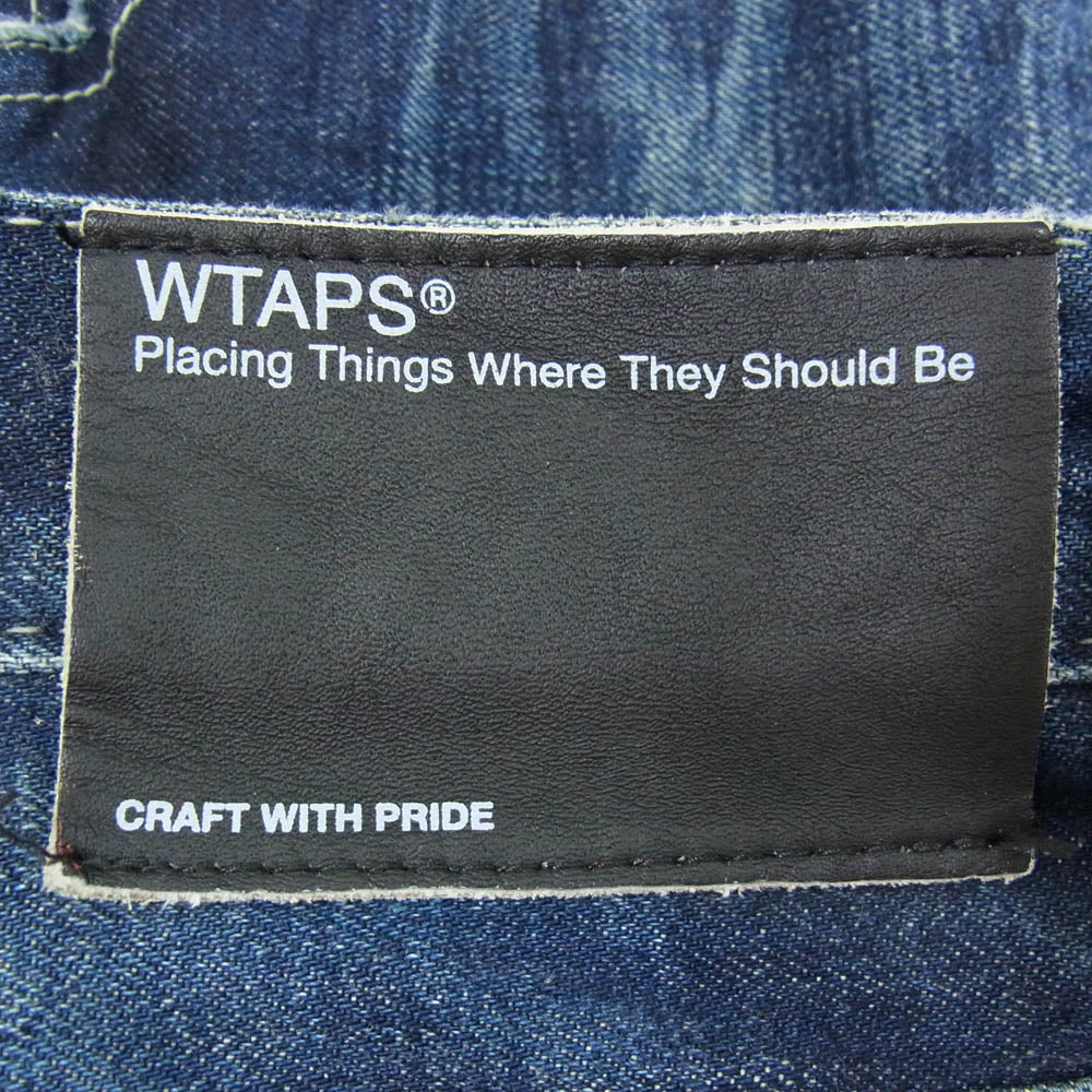 WTAPS ダブルタップス 14SS 141GWDT-PTM04 BLUES SKINNY TRASH TROUSERS COTTON DENIM スキニー デニムパンツ インディゴブルー系 S【中古】