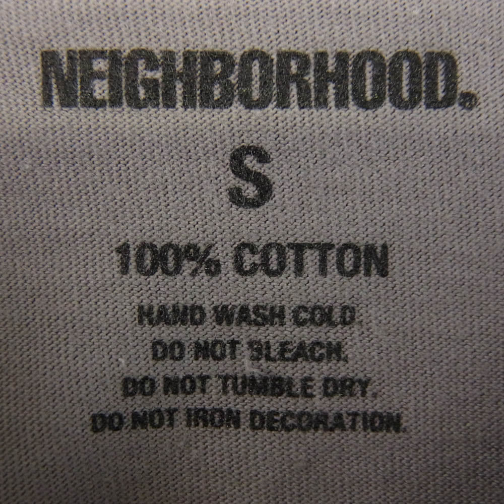 NEIGHBORHOOD ネイバーフッド 22SS 221PCNH-ST07 C-TEE バックロゴプリント Tシャツ 半袖カットソー グレー系 S【中古】