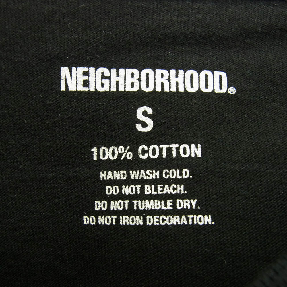 NEIGHBORHOOD ネイバーフッド 22SS 221PCNH-ST17 C-TEE バックグラフィックプリント Tシャツ 半袖カットソー ブラック系 S【中古】