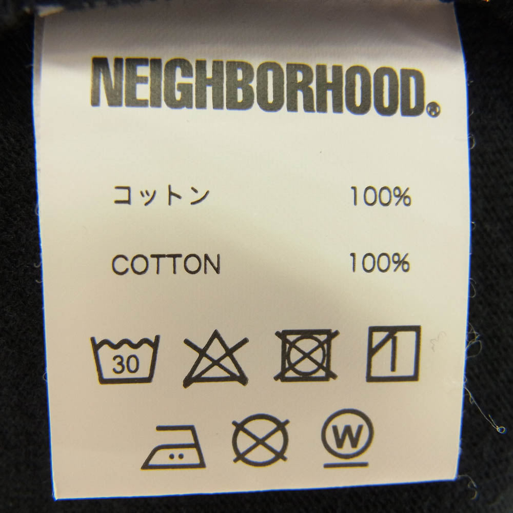 NEIGHBORHOOD ネイバーフッド 22SS 221PCNH-ST17 C-TEE バックグラフィックプリント Tシャツ 半袖カットソー ブラック系 S【中古】