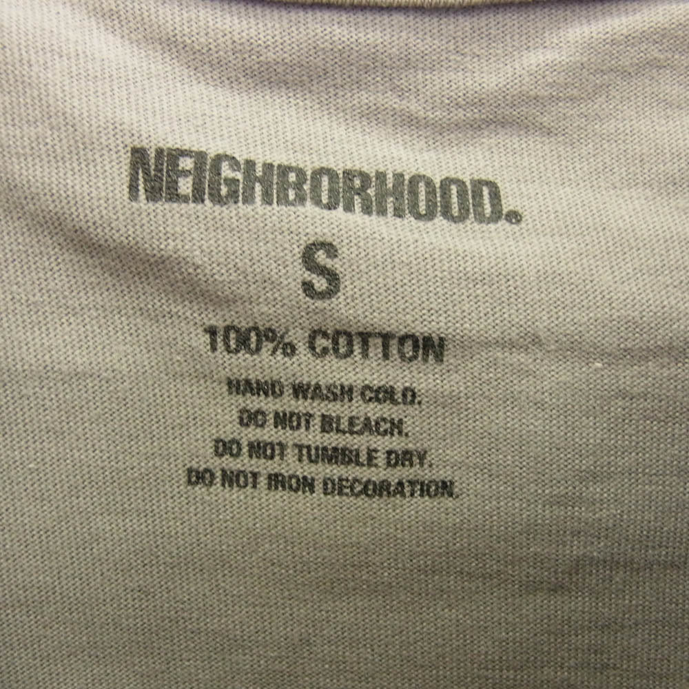 NEIGHBORHOOD ネイバーフッド 22SS 221PCNH-ST17 C-TEE バックグラフィックプリント Tシャツ 半袖カットソー グレー系 S【中古】