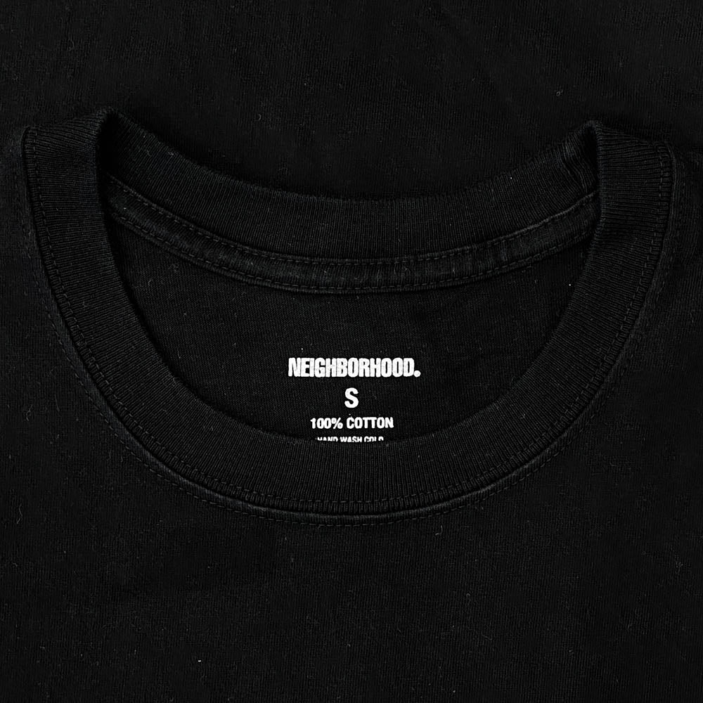 NEIGHBORHOOD ネイバーフッド 22SS 221PCNH-ST07 C-TEE バックロゴプリント Tシャツ 半袖カットソー ブラック系 S【中古】
