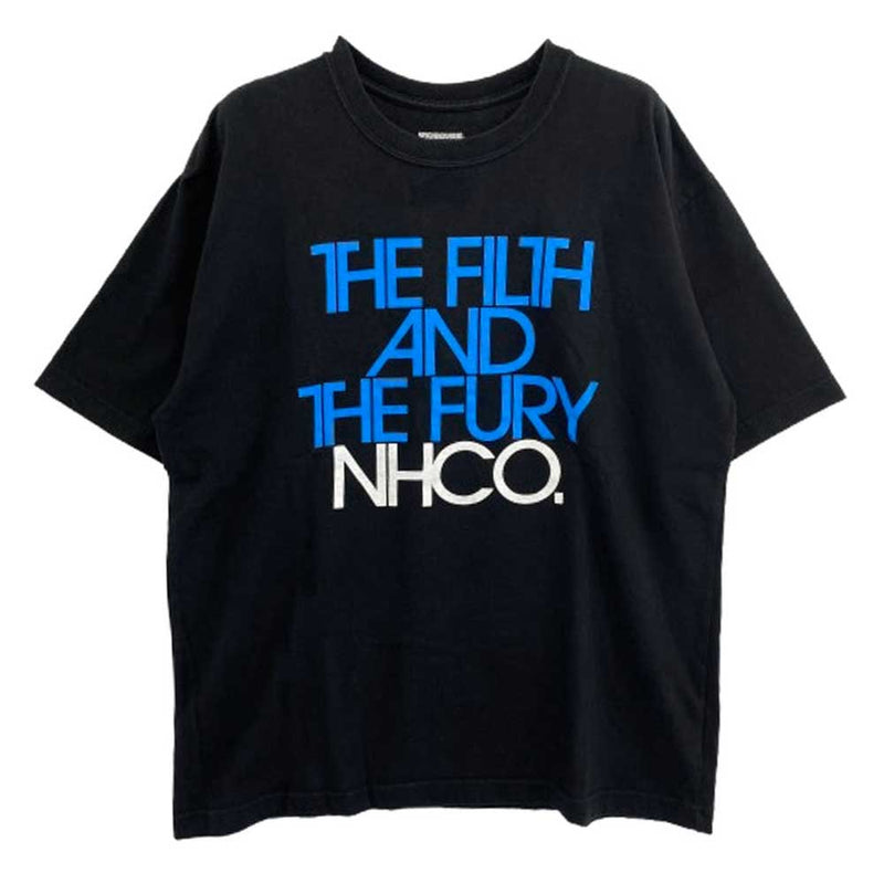 NEIGHBORHOOD ネイバーフッド 24SS 241PCNH-ST17 NH TEE ロゴプリントTシャツ 半袖カットソー ブラック系 S【中古】