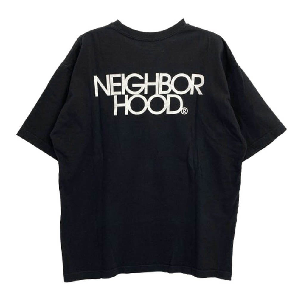 NEIGHBORHOOD ネイバーフッド 24SS 241PCNH-ST17 NH TEE ロゴプリントTシャツ 半袖カットソー ブラック系 S【中古】
