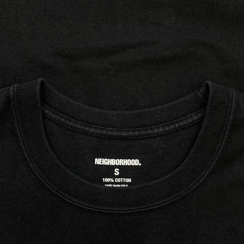 NEIGHBORHOOD ネイバーフッド 24SS 241PCNH-ST17 NH TEE ロゴプリントTシャツ 半袖カットソー ブラック系 S【中古】