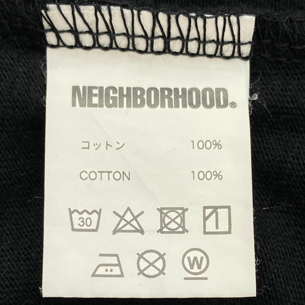 NEIGHBORHOOD ネイバーフッド 24SS 241PCNH-ST17 NH TEE ロゴプリントTシャツ 半袖カットソー ブラック系 S【中古】