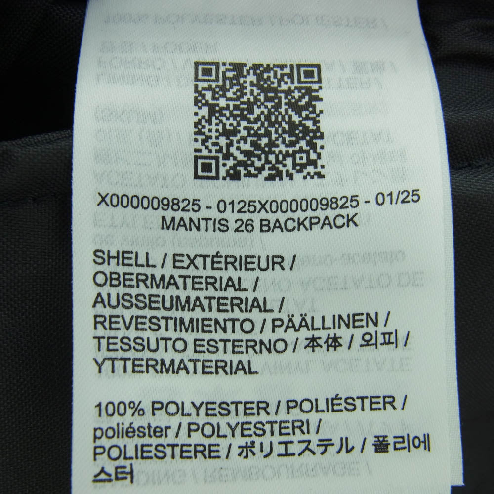 ARC'TERYX アークテリクス X000009825 Mantis26 マンティス26 バックパック リュックサック ブラック系【中古】