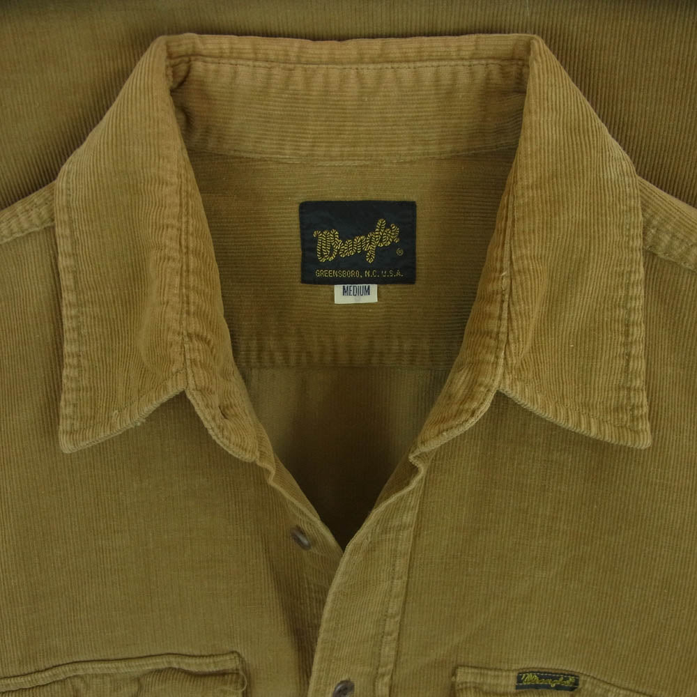 Wrangler ラングラー M5559 コーデュロイ 長袖 シャツ コットン 中国製 ブラウン系 M【中古】