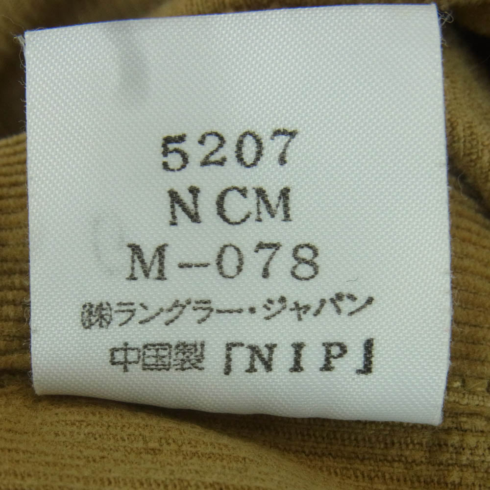 Wrangler ラングラー M5559 コーデュロイ 長袖 シャツ コットン 中国製 ブラウン系 M【中古】