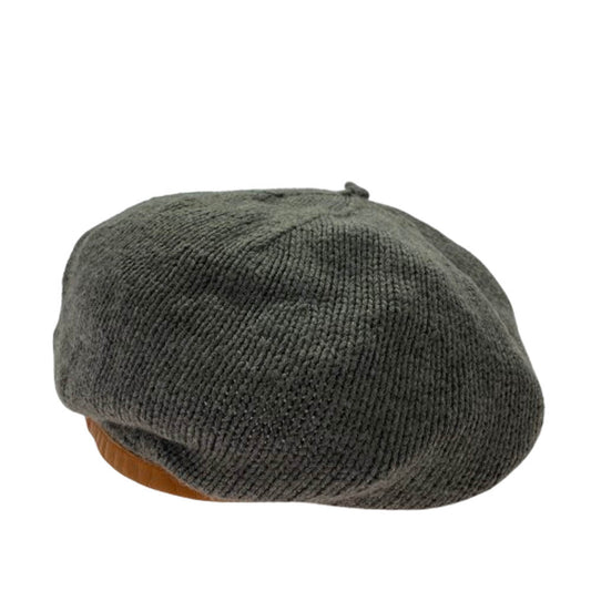 RALPH LAUREN ラルフローレン レザー ニット ベレー帽 グレー系【中古】