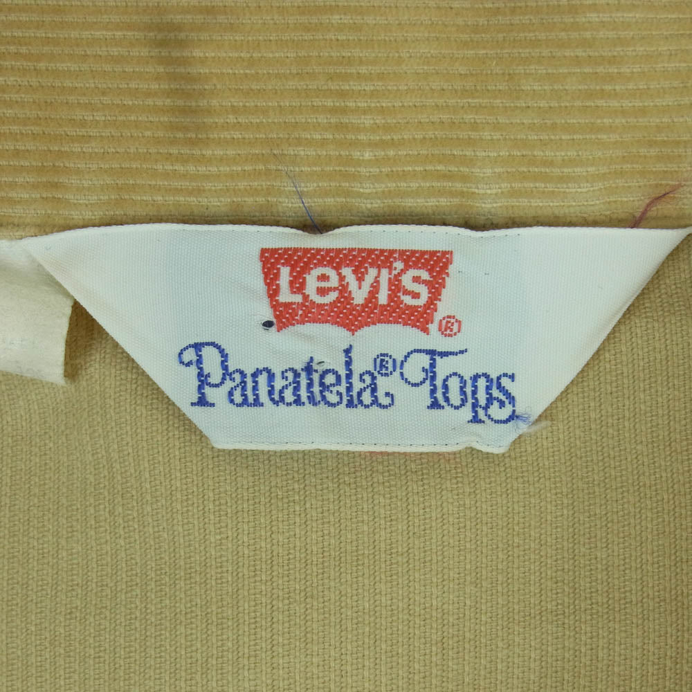 Levi's リーバイス Panatela tops 70s パナテラ コーデュロイ 長袖 シャツ ライトブラウン系 L【中古】