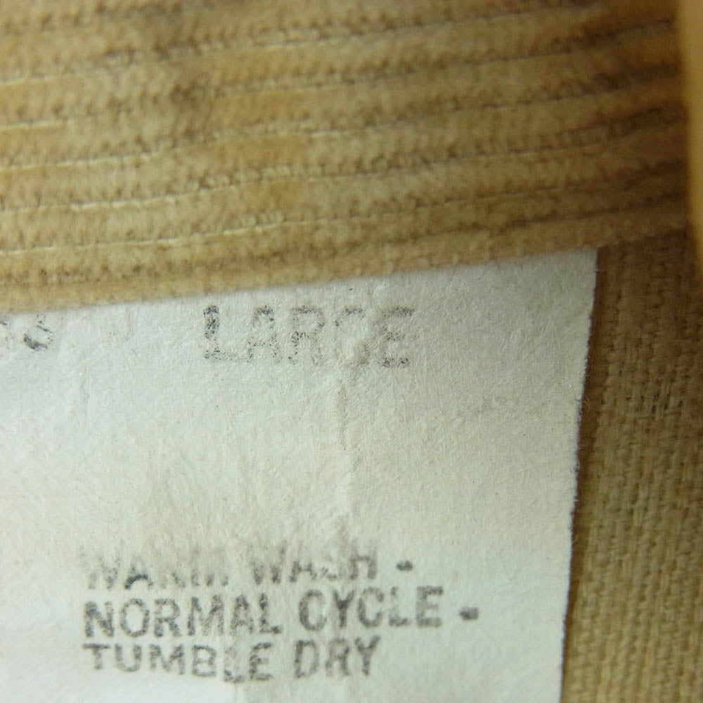 Levi's リーバイス Panatela tops 70s パナテラ コーデュロイ 長袖 シャツ ライトブラウン系 L【中古】