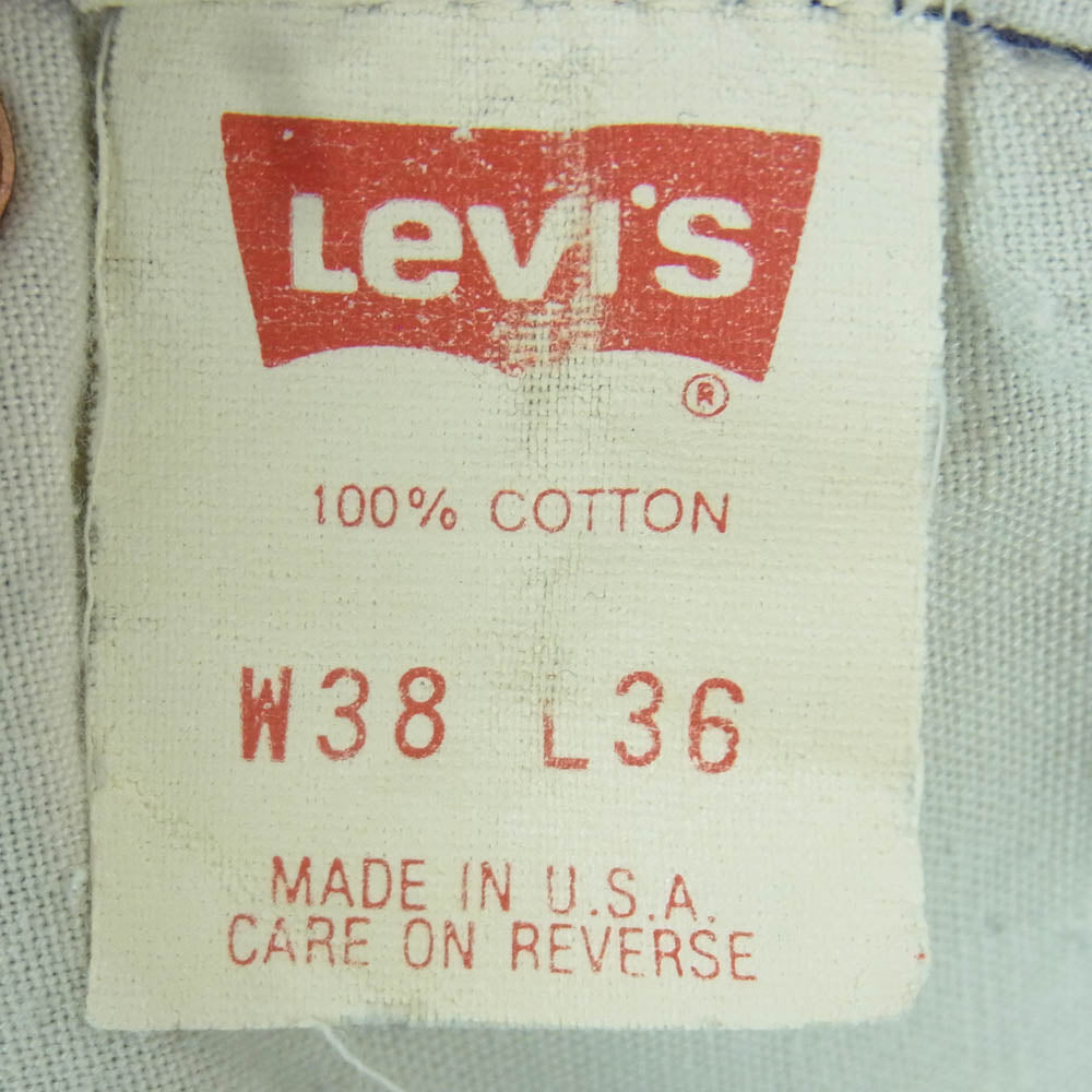 Levi's リーバイス 501 スモールe ボタン裏555 バレンシア工場製 90s デニム パンツ インディゴブルー系 W38 L36【中古】