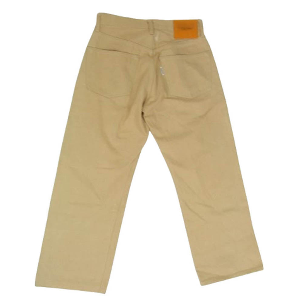 Yohji Yamamoto POUR HOMME ヨウジヤマモトプールオム HE-P63-010 女優期 ボタンフライ コットンデニム パンツ ベージュ系 32【中古】
