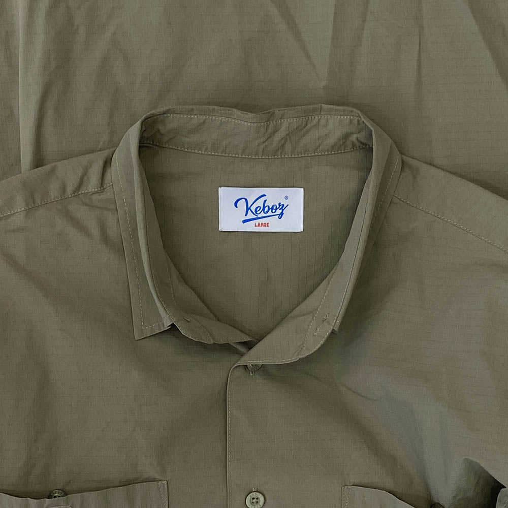 ケボズ 半袖 シャツ ブラウン系 L【中古】
