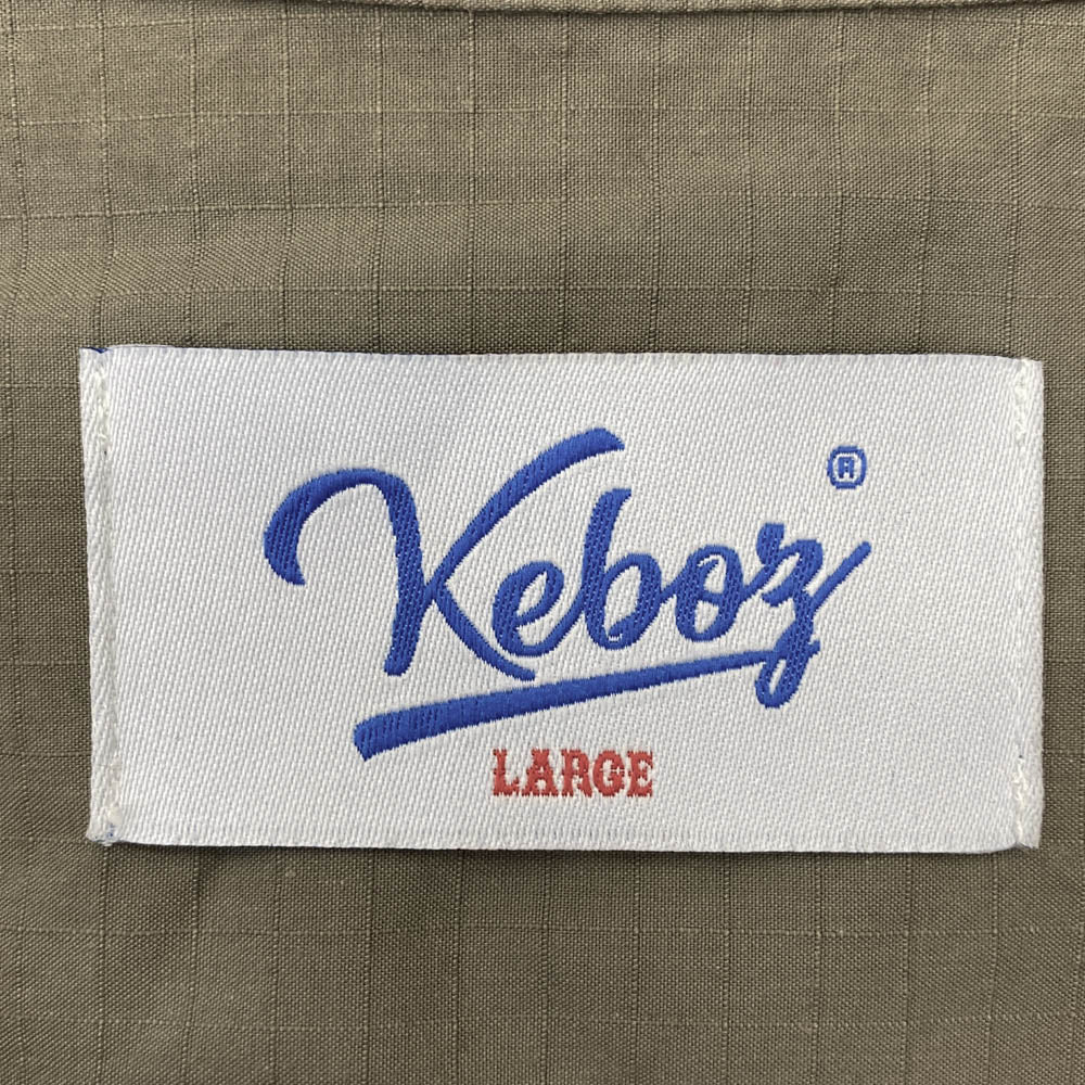 ケボズ 半袖 シャツ ブラウン系 L【中古】