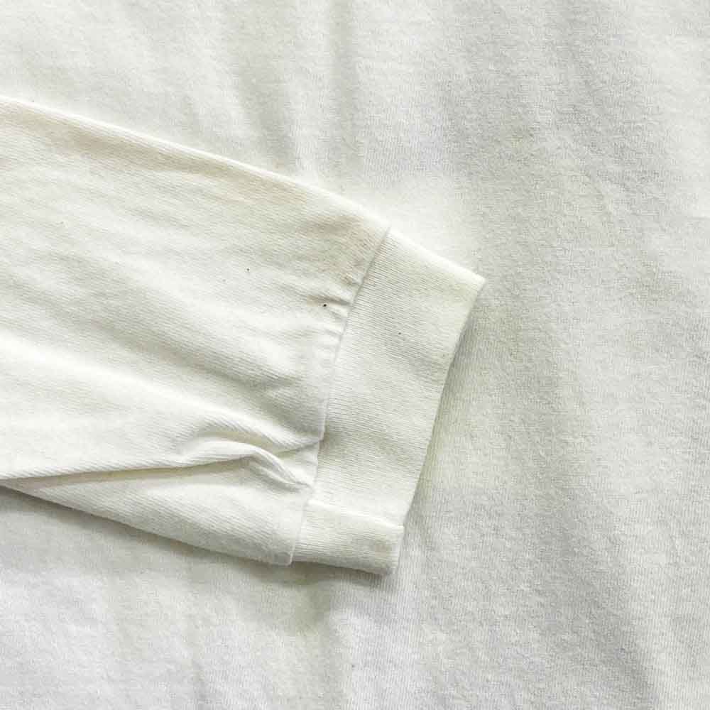 SAPEUR サプール × FR2 エフアールツー Smoking Kills DOCO L/S ロゴプリント 長袖 Tシャツ カットソー ホワイト系 L【中古】