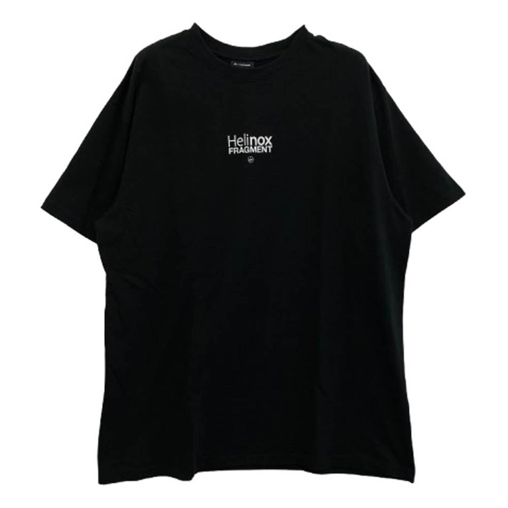 FRAGMENT DESIGN フラグメントデザイン × Helinox ヘリノックス ロゴプリント 半袖 Tシャツ ブラック系 L【中古】