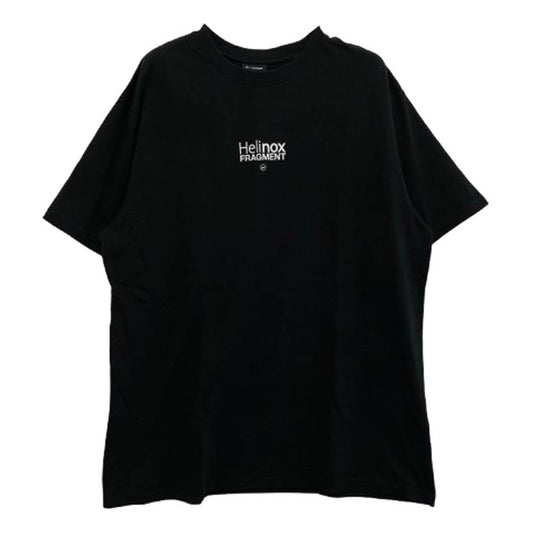 FRAGMENT DESIGN フラグメントデザイン × Helinox ヘリノックス ロゴプリント 半袖 Tシャツ ブラック系 L【中古】
