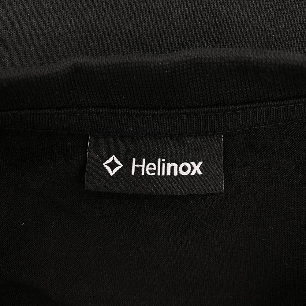 FRAGMENT DESIGN フラグメントデザイン × Helinox ヘリノックス ロゴプリント 半袖 Tシャツ ブラック系 L【中古】