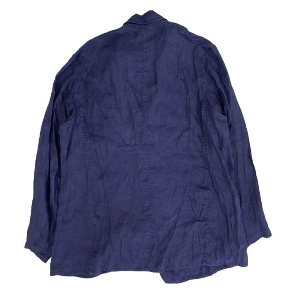 COMOLI コモリ 21SS T01-01019 リネン Wクロス ジャケット ネイビー系 3【中古】