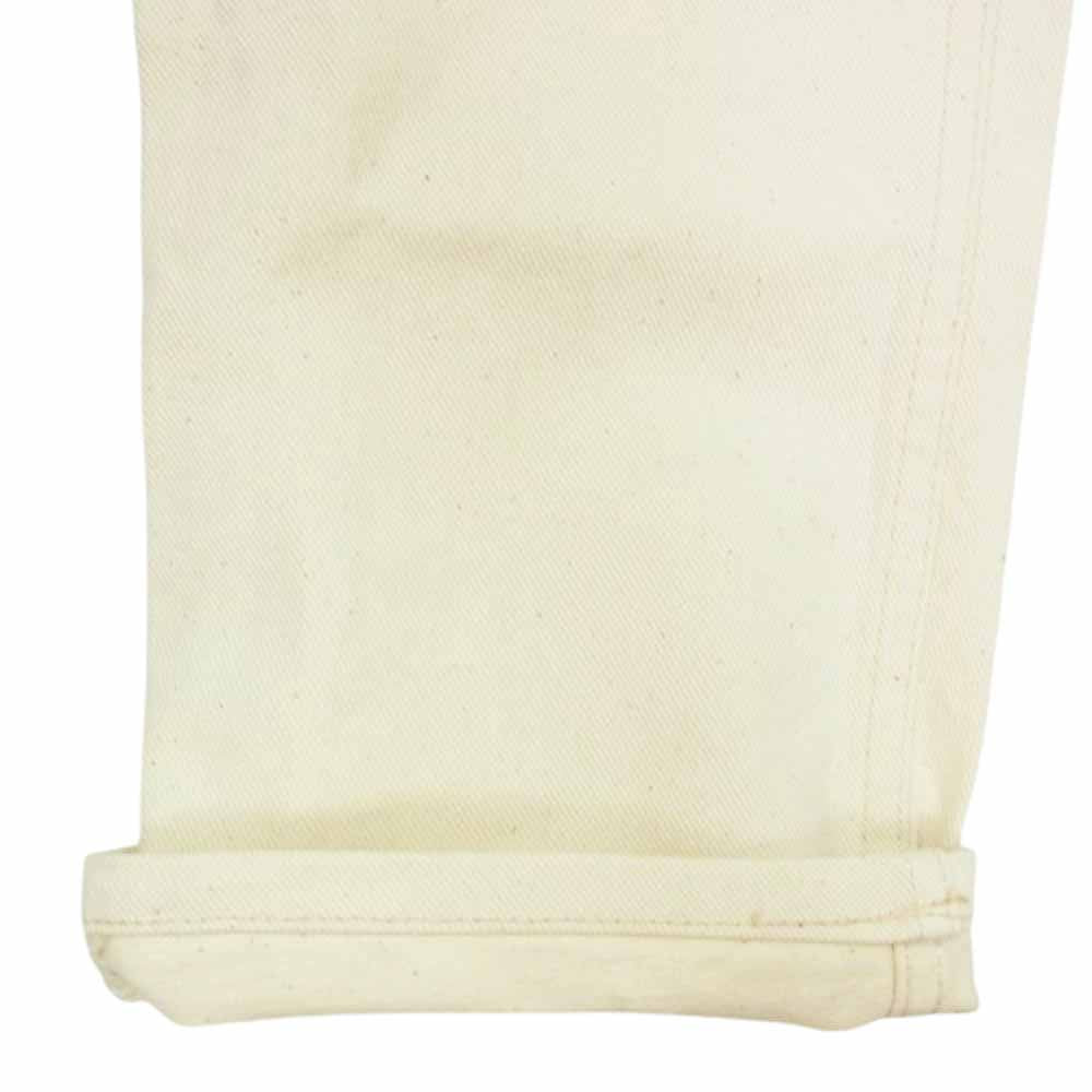 Levi's リーバイス 40505-0552 80s USA製 TALON42 505 ボタン裏刻印515 カラーデニム パンツ 生成 オフホワイト系 33【中古】