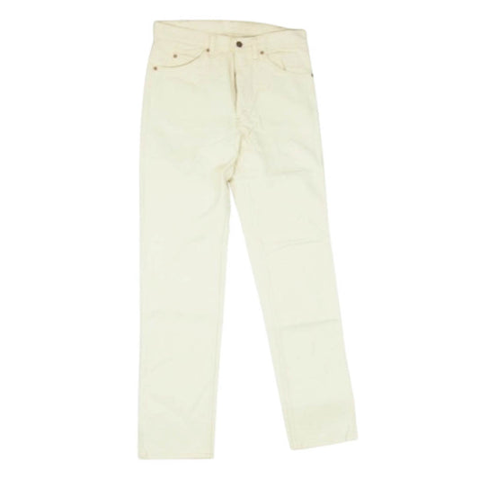 Levi's リーバイス 40505-0552 80s USA製 TALON42 505 ボタン裏刻印515 カラーデニム パンツ 生成 W32L34 オフホワイト系 33【中古】