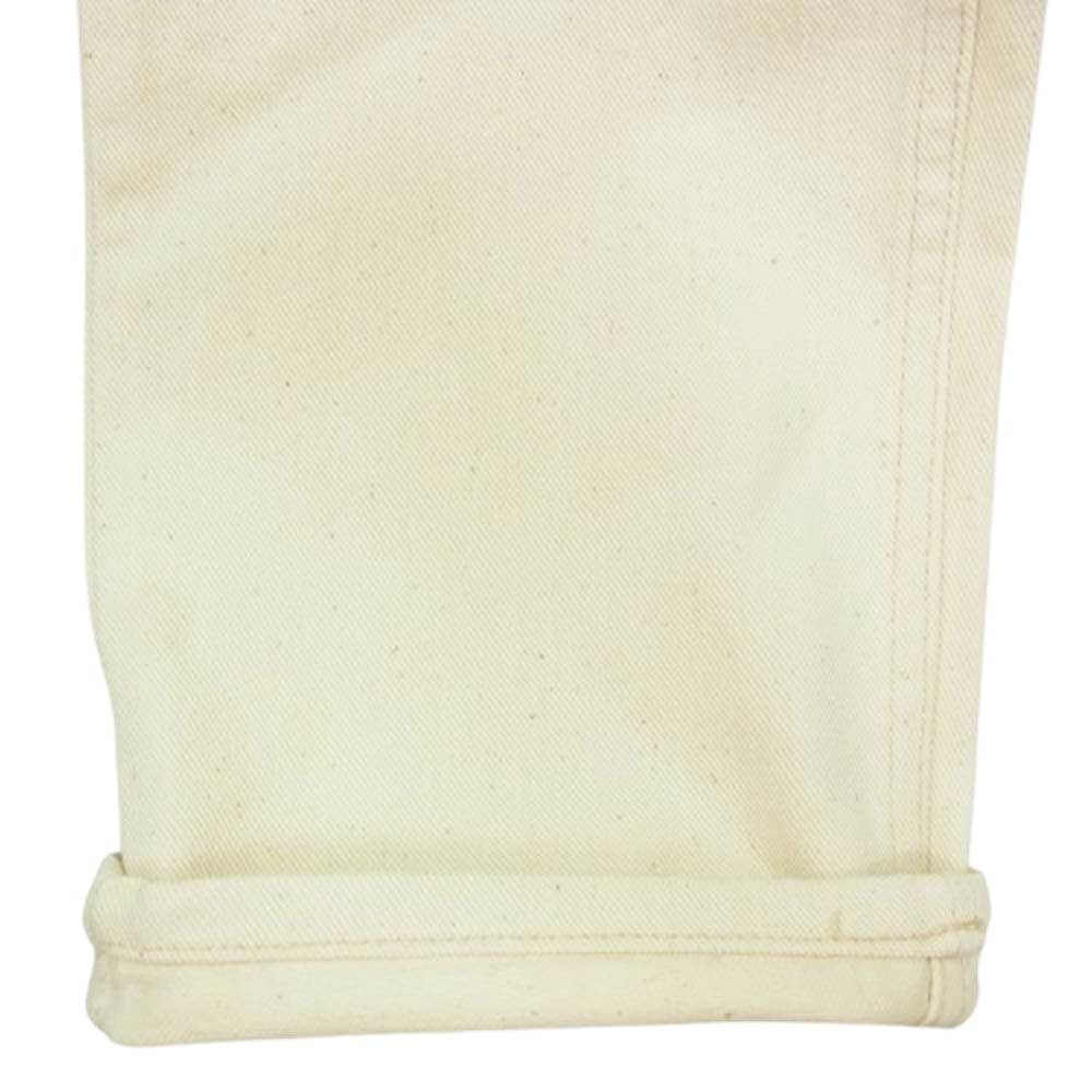 Levi's リーバイス 40505-0552 80s USA製 TALON42 505 ボタン裏刻印515 カラーデニム パンツ 生成 W32L34 オフホワイト系 33【中古】
