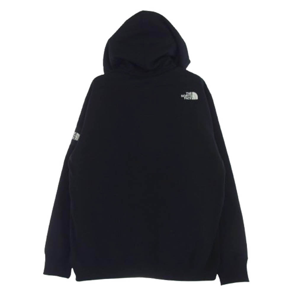 THE NORTH FACE ノースフェイス NT62349 SQUARE LOGO FULL ZIP スクエアロゴ フルジップ フーディー パーカー ブラック ブラック系 XL【新古品】【未使用】【中古】