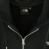 THE NORTH FACE ノースフェイス NT62349 SQUARE LOGO FULL ZIP スクエアロゴ フルジップ フーディー パーカー ブラック ブラック系 XL【新古品】【未使用】【中古】