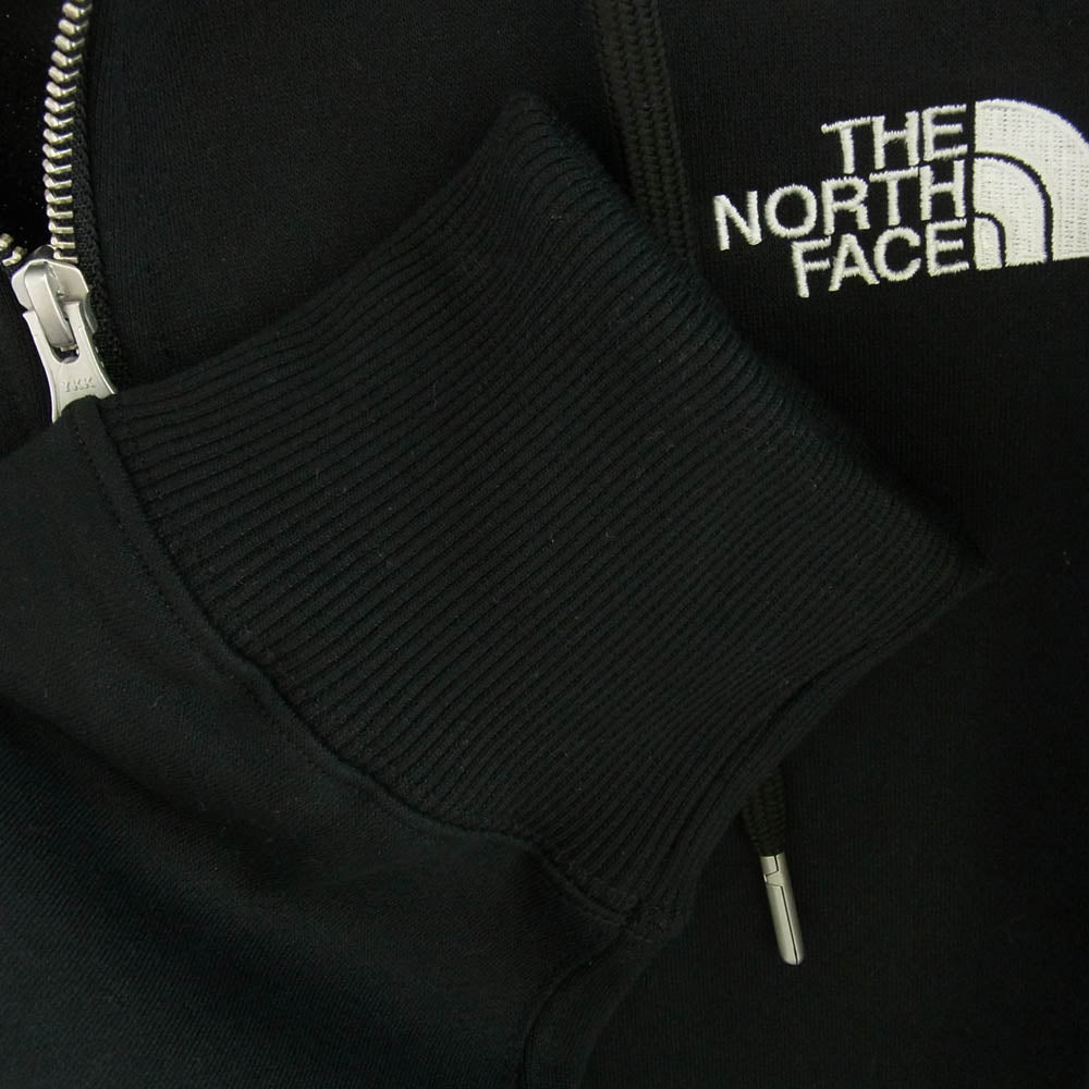 THE NORTH FACE ノースフェイス NT62349 SQUARE LOGO FULL ZIP スクエアロゴ フルジップ フーディー パーカー ブラック ブラック系 XL【新古品】【未使用】【中古】