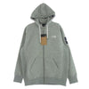 THE NORTH FACE ノースフェイス NT62349 SQUARE LOGO FULL ZIP スクエアロゴ フルジップ フーディー パーカー グレー系 M【新古品】【未使用】【中古】